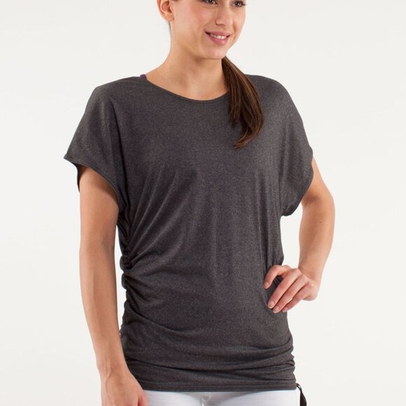 Lululemon Power Class Tee  Charcoal Size M - Picture 11 of 13